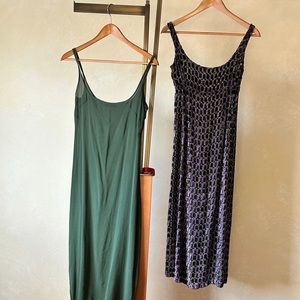 PRADA silk and velvet dress with silk slip.